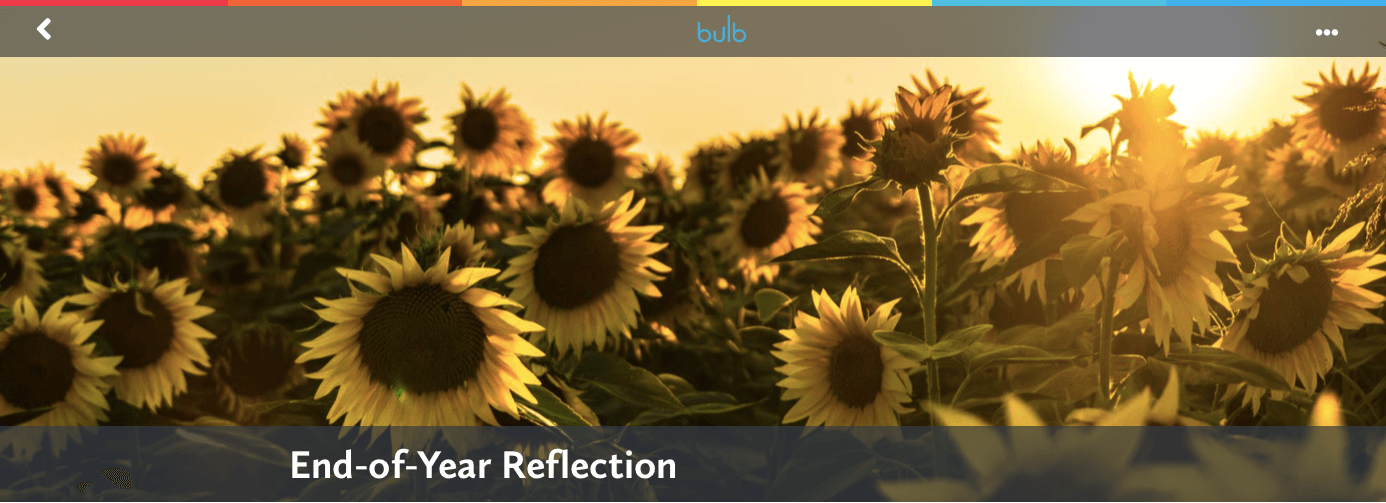 End of Year Reflection